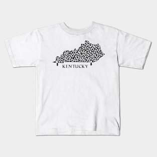 State of Kentucky Maze Kids T-Shirt